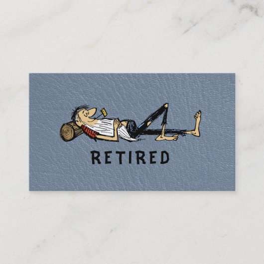 Retirement - Rip Van Winkle image business コーリングカード (正面)