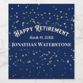 Retirement Star ワインラベル (シングルラベル)