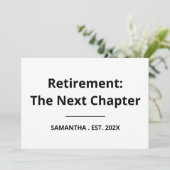 Retirement: The Next Chapter Funny Retirement Card カード (スタンド正面)