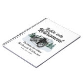 Retirement Travel Theme Classic Motorbike Rolling ノートブック (左側)