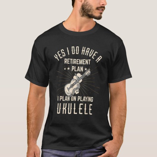 Retirement Ukulele For Retired Ukulele Player Tシャツ (正面)