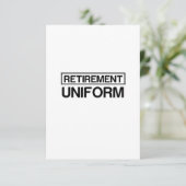 RETIREMENT UNIFORM サンキューカード (スタンド正面)