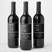 Retirement Wine Label – Cheers & Congrats ワインラベル (ボトル)