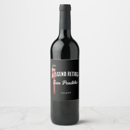 Retirement Wine Label For A Plumber ワインラベル