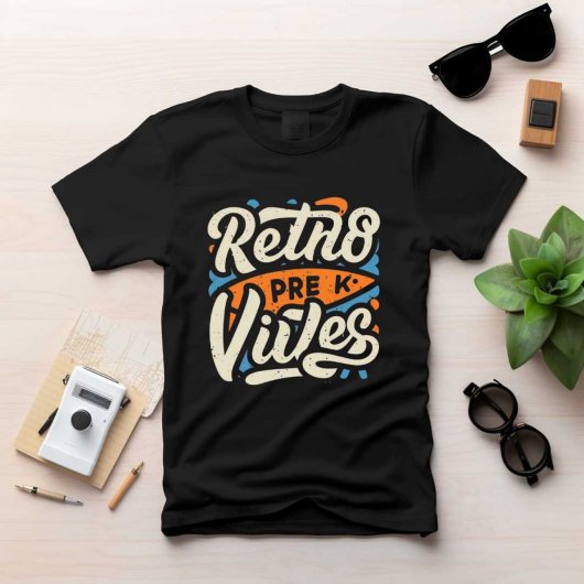 Retns Pre Vibesプリントモダン黒人男性Tシャツ Tシャツ