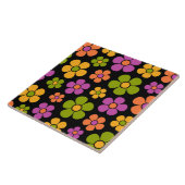 Reto 1960sスタイル中花モダン柄 タイル (側面)