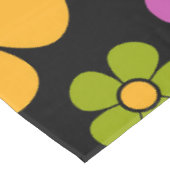 Reto 1960sスタイル中花モダン柄 テーブルクロス (アングル)