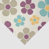 Reto 1960s Style Mid Mod Floral Pattern Tissue Pap 薄葉紙 (詳細)