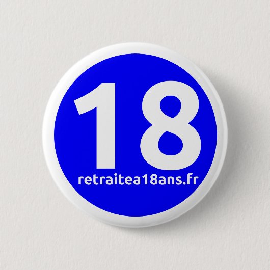 Retraite à 18 ans 缶バッジ (正面)