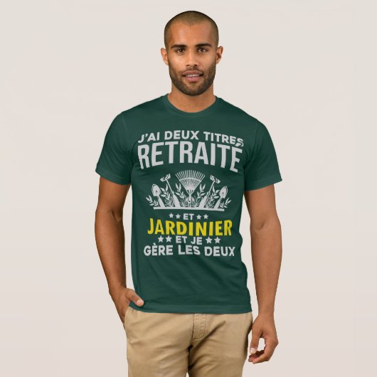 Retraité et jardinier 2 tシャツ (正面フル)
