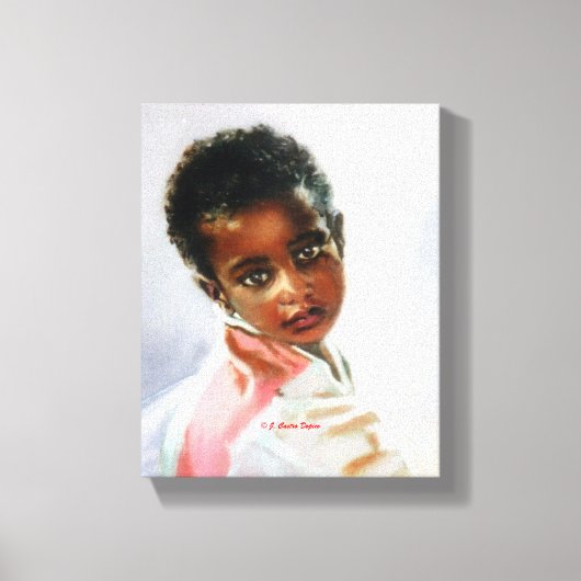 Retrato de niño キャンバスプリント (正面)