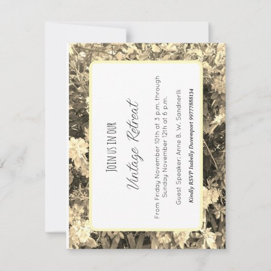 Retreat invitation (正面)