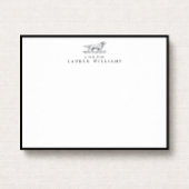 Retriever Dog Sketch Black Border Note Card 招待状