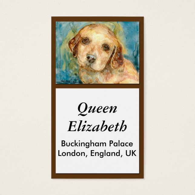 Retriever Puppy Bizカード (正面)