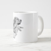 Retriever Reverie, Soft Shaded ジャンボコーヒーマグカップ (正面右)
