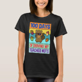 Retro 100 Days of Driving My Teacher Nuts Dabbing  Tシャツ (正面)