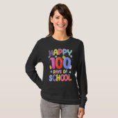 Retro 100th Day of School Teachers Kids Child Happ Tシャツ (正面フル)