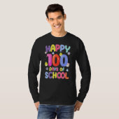 Retro 100th Day Of School Teachers Kids Child Happ Tシャツ (正面フル)