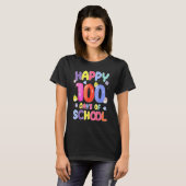 Retro 100th Day of School Teachers Kids Child Happ Tシャツ (正面フル)