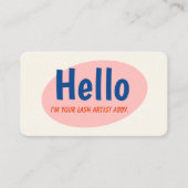 Retro 10 Punch Loyalty Card 名刺 (正面)