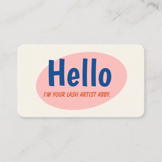 Retro 10 Punch Loyalty Card 名刺 (正面)