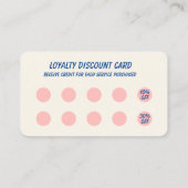 Retro 10 Punch Loyalty Card 名刺 (裏面)