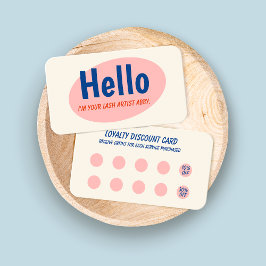 Retro 10 Punch Loyalty Card 名刺