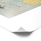 Retro 1914 Map City of Vancouver British Columbia フォトプリント (角)