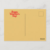 Retro 1950s American Valentine's Day Postcard ポストカード (裏面)