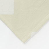 Retro 1950s Art Diamonds Sage Green フリースブランケット (角)