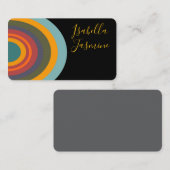 Retro, 1950's, Colors, Orange, Old,  business card 名刺 (正面/裏面)