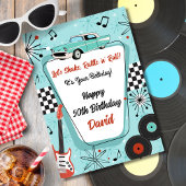 Retro 1950's Diner Birthday カード