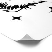 Retro 1950s Glam Girl Funny Sarcastic Quote ポスター (角)