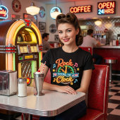 Retro 1950s Rock Around The Clock Music トライブレンドＴシャツ