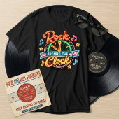 Retro 1950s Rock Around The Clock Music トライブレンドＴシャツ