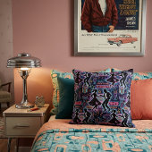 Retro 1950s Rock 'n' Roll Diner クッション