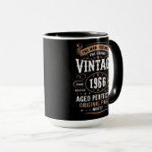 Retro 1966 Birthday The Man The Legend 60th Bday マグカップ (正面右)