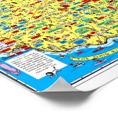 Retro 1966 Ohio Department of Highways map ポスター (角)