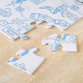 Retro 1966 Ohio map jigsaw puzzle ジグソーパズル (側面)