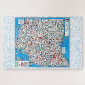 Retro 1966 Ohio map jigsaw puzzle ジグソーパズル (横)