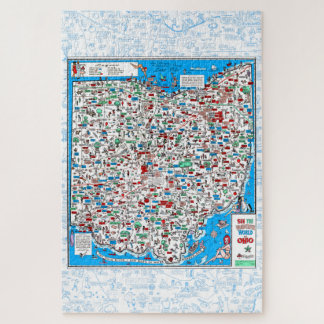 Retro 1966 Ohio map jigsaw puzzle ジグソーパズル