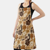 Retro 1970s Floral Graphic エプロン (インサイチュ)