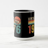 Retro 1976 Birthday Music Cassette Tape Bday Gift マグカップ (中央)