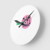 Retro 1990 Birthday Gift ラウンド壁時計 (傾斜)