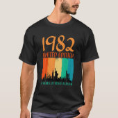 Retro 40Th Birthday T S 1982 40 Years Of Being Awe Tシャツ (正面)