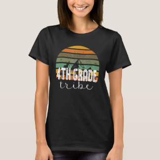 Retro 4th Grade Tribe Fourth Grade Back To School  Tシャツ