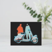 Retro 50er Roller Popart Style ポストカード (スタンド正面)