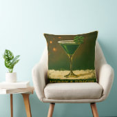 Retro 50s 4 Leaf Clover Irish Christmas Martini クッション (椅子)