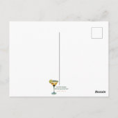 Retro 50s 4 Leaf Clover Irish Christmas Martini ポストカード (裏面)