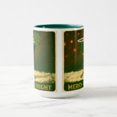 Retro 50s 4 Leaf Clover Irish Christmas Martini マグカップ (中央)